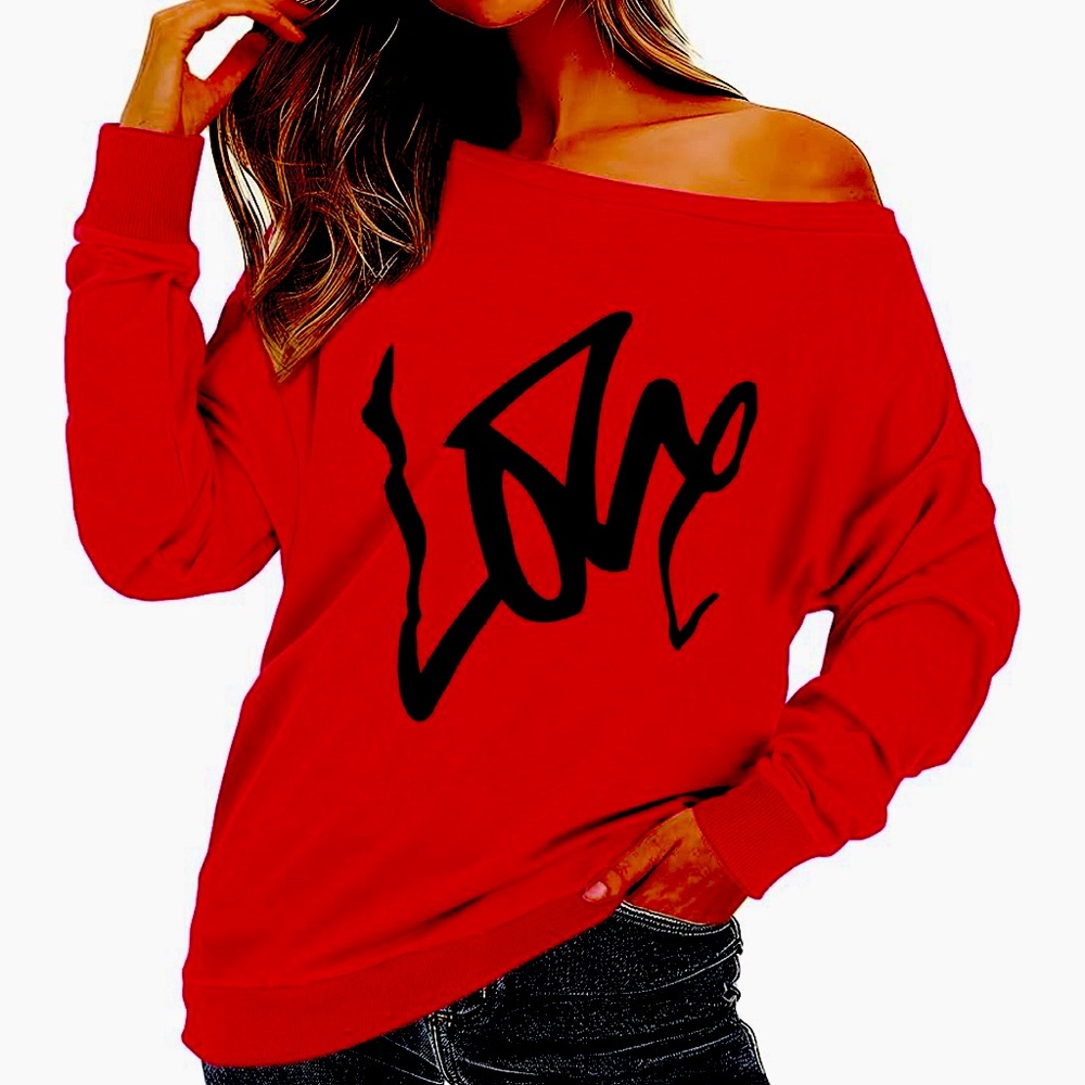 NWT off the shoulder sweatshirt